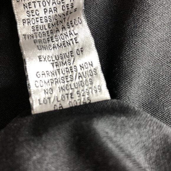 JS Collections Off Shoulder Split Gown Ruffle Maxi Evening Dress Black Size 6 - Picture 8 of 10